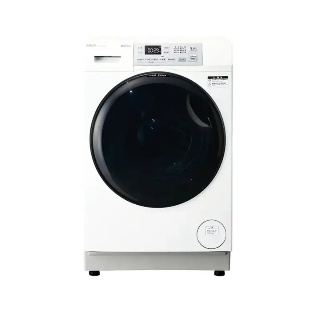 AQUA ドラム式洗濯機 ホワイト AQW-SD8A-L(W)【洗濯8.0kg /乾燥4.0kg /ヒートポンプ乾燥 /左開き】