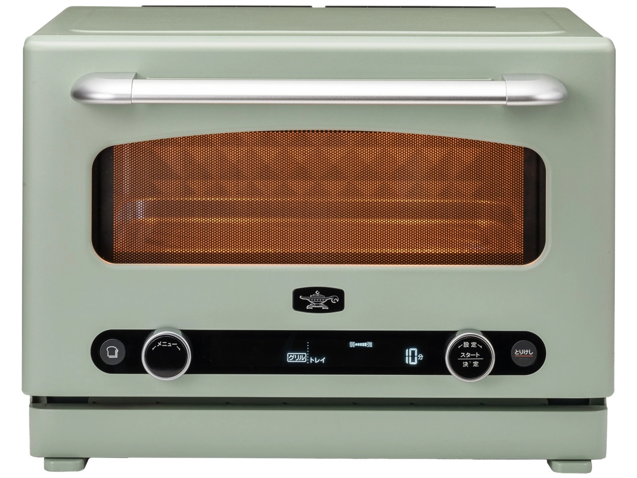 日本エー・アイ・シー Aladdin グラファイトオーブンレンジ AEM-G14A(G) [グリーン]